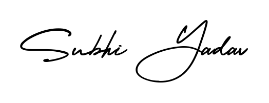 Create your official email sign-off with Subhi Yadav name in AmerikaSignatureDemo-Regular style. Crisp, clean, and perfectly legible across all screens. Subhi Yadav signature style 3 images and pictures png