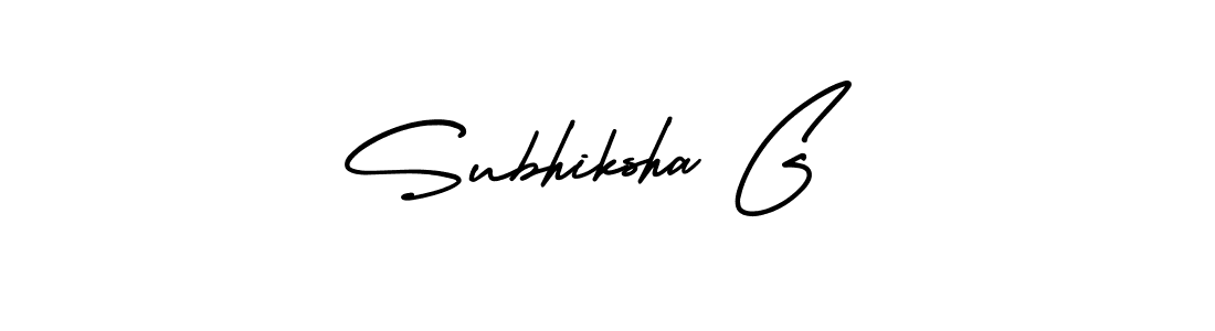 Create a beautiful signature design for name Subhiksha G. With this signature (AmerikaSignatureDemo-Regular) fonts, you can make a handwritten signature for free. Subhiksha G signature style 3 images and pictures png