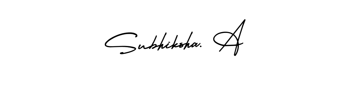 How to make Subhiksha. A signature? AmerikaSignatureDemo-Regular is a professional autograph style. Create handwritten signature for Subhiksha. A name. Subhiksha. A signature style 3 images and pictures png