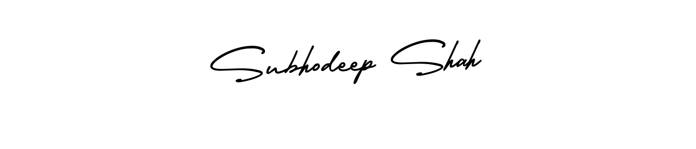 Make a beautiful signature design for name Subhodeep Shah. With this signature (AmerikaSignatureDemo-Regular) style, you can create a handwritten signature for free. Subhodeep Shah signature style 3 images and pictures png