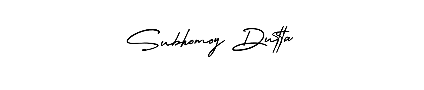 Subhomoy Dutta stylish signature style. Best Handwritten Sign (AmerikaSignatureDemo-Regular) for my name. Handwritten Signature Collection Ideas for my name Subhomoy Dutta. Subhomoy Dutta signature style 3 images and pictures png