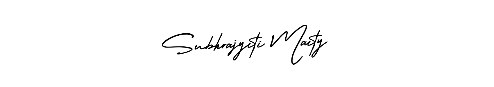 Make a short Subhrajyiti Maity signature style. Manage your documents anywhere anytime using AmerikaSignatureDemo-Regular. Create and add eSignatures, submit forms, share and send files easily. Subhrajyiti Maity signature style 3 images and pictures png