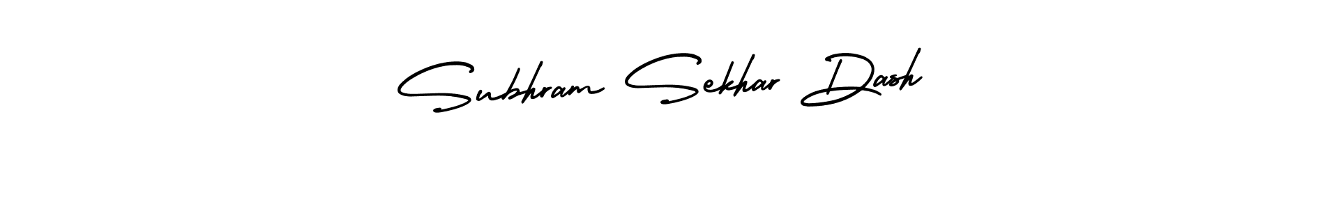 Design your own signature with our free online signature maker. With this signature software, you can create a handwritten (AmerikaSignatureDemo-Regular) signature for name Subhram Sekhar Dash. Subhram Sekhar Dash signature style 3 images and pictures png