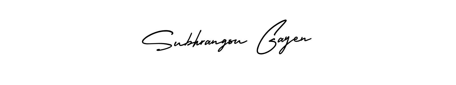 Create a beautiful signature design for name Subhrangsu Gayen. With this signature (AmerikaSignatureDemo-Regular) fonts, you can make a handwritten signature for free. Subhrangsu Gayen signature style 3 images and pictures png