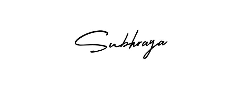 How to make Subhraya signature? AmerikaSignatureDemo-Regular is a professional autograph style. Create handwritten signature for Subhraya name. Subhraya signature style 3 images and pictures png