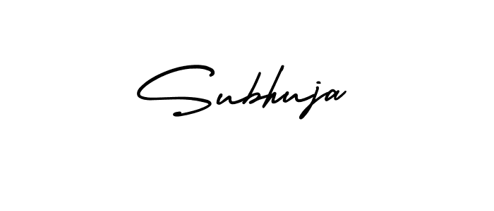 Create a beautiful signature design for name Subhuja. With this signature (AmerikaSignatureDemo-Regular) fonts, you can make a handwritten signature for free. Subhuja signature style 3 images and pictures png