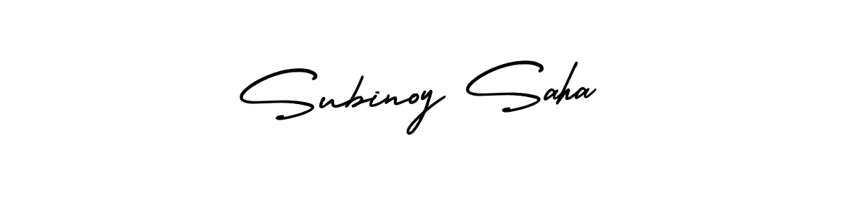 How to make Subinoy Saha signature? AmerikaSignatureDemo-Regular is a professional autograph style. Create handwritten signature for Subinoy Saha name. Subinoy Saha signature style 3 images and pictures png