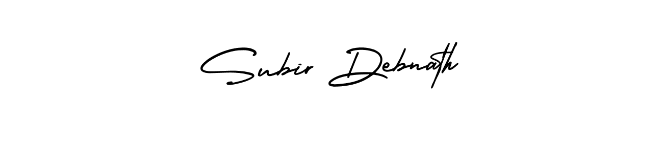 Make a beautiful signature design for name Subir Debnath. With this signature (AmerikaSignatureDemo-Regular) style, you can create a handwritten signature for free. Subir Debnath signature style 3 images and pictures png