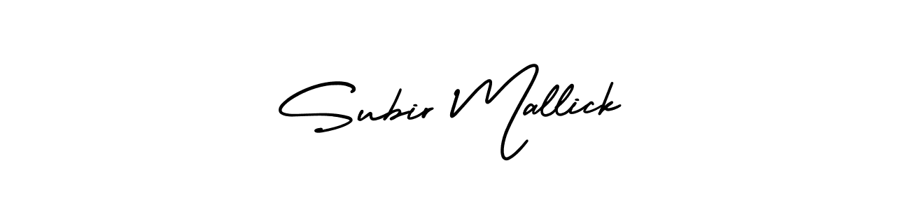 AmerikaSignatureDemo-Regular is a professional signature style that is perfect for those who want to add a touch of class to their signature. It is also a great choice for those who want to make their signature more unique. Get Subir Mallick name to fancy signature for free. Subir Mallick signature style 3 images and pictures png