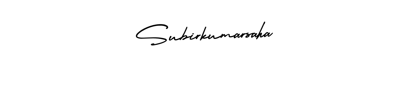Create a beautiful signature design for name Subirkumarsaha. With this signature (AmerikaSignatureDemo-Regular) fonts, you can make a handwritten signature for free. Subirkumarsaha signature style 3 images and pictures png