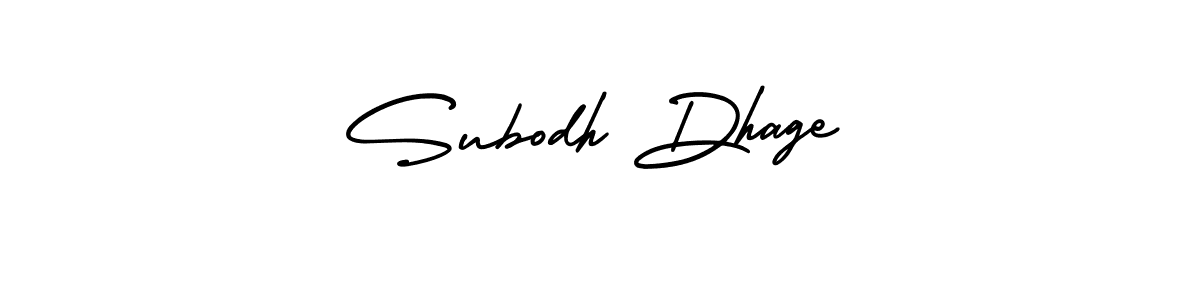 Also You can easily find your signature by using the search form. We will create Subodh Dhage name handwritten signature images for you free of cost using AmerikaSignatureDemo-Regular sign style. Subodh Dhage signature style 3 images and pictures png