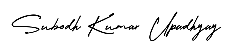 A dynamic signature style for Subodh Kumar Upadhyay using AmerikaSignatureDemo-Regular script. Designed to look authentic, handwritten, and professional. Subodh Kumar Upadhyay signature style 3 images and pictures png