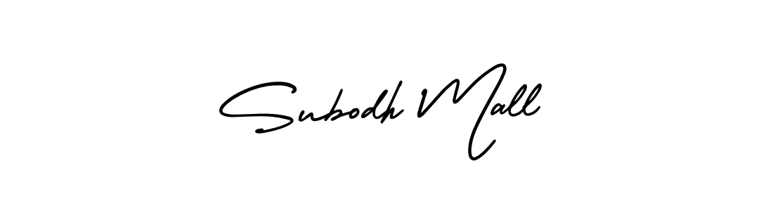 How to make Subodh Mall signature? AmerikaSignatureDemo-Regular is a professional autograph style. Create handwritten signature for Subodh Mall name. Subodh Mall signature style 3 images and pictures png