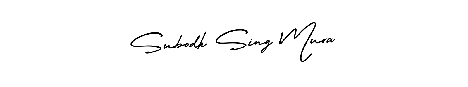 AmerikaSignatureDemo-Regular is a professional signature style that is perfect for those who want to add a touch of class to their signature. It is also a great choice for those who want to make their signature more unique. Get Subodh Sing Mura name to fancy signature for free. Subodh Sing Mura signature style 3 images and pictures png