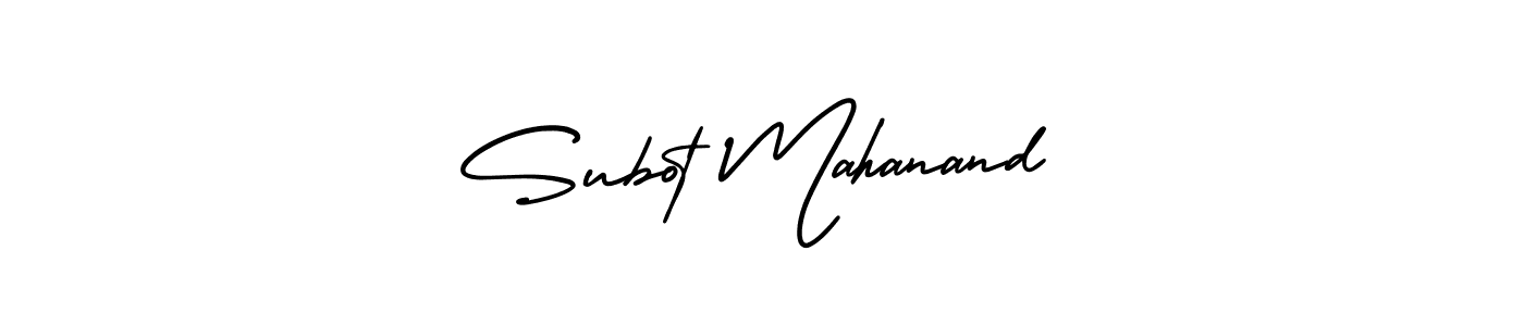 Use a signature maker to create a handwritten signature online. With this signature software, you can design (AmerikaSignatureDemo-Regular) your own signature for name Subot Mahanand. Subot Mahanand signature style 3 images and pictures png