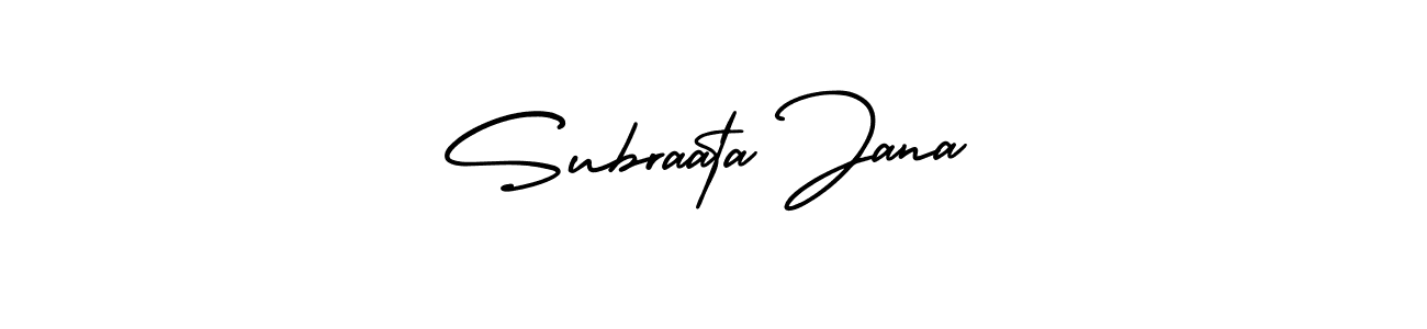 Create a beautiful signature design for name Subraata Jana. With this signature (AmerikaSignatureDemo-Regular) fonts, you can make a handwritten signature for free. Subraata Jana signature style 3 images and pictures png