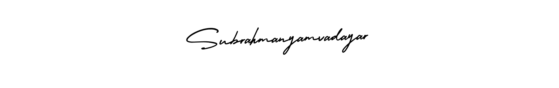 Create a beautiful signature design for name Subrahmanyamvadayar. With this signature (AmerikaSignatureDemo-Regular) fonts, you can make a handwritten signature for free. Subrahmanyamvadayar signature style 3 images and pictures png