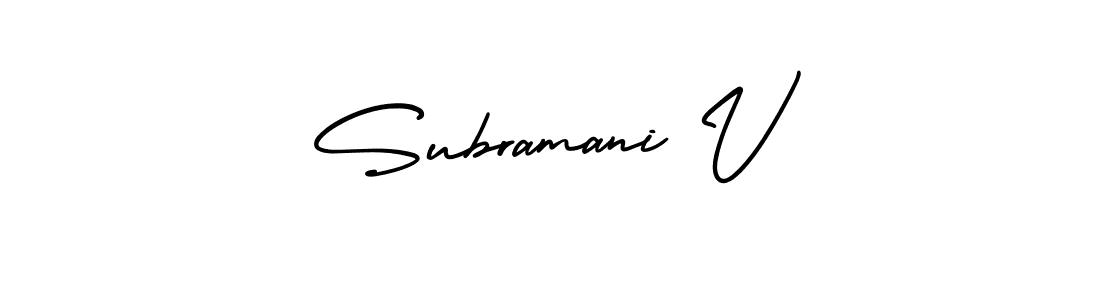 Best and Professional Signature Style for Subramani V. AmerikaSignatureDemo-Regular Best Signature Style Collection. Subramani V signature style 3 images and pictures png