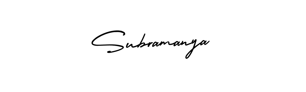 Make a beautiful signature design for name Subramanya. Use this online signature maker to create a handwritten signature for free. Subramanya signature style 3 images and pictures png