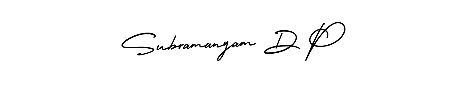 AmerikaSignatureDemo-Regular is a professional signature style that is perfect for those who want to add a touch of class to their signature. It is also a great choice for those who want to make their signature more unique. Get Subramanyam D P name to fancy signature for free. Subramanyam D P signature style 3 images and pictures png