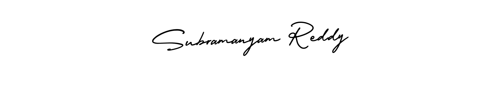 This is the best signature style for the Subramanyam Reddy name. Also you like these signature font (AmerikaSignatureDemo-Regular). Mix name signature. Subramanyam Reddy signature style 3 images and pictures png