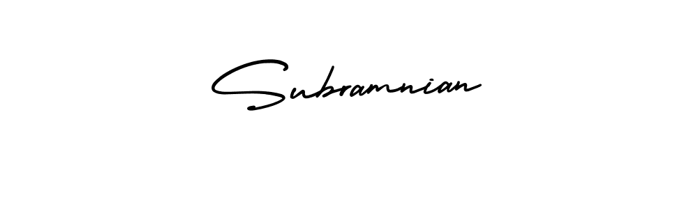 How to make Subramnian signature? AmerikaSignatureDemo-Regular is a professional autograph style. Create handwritten signature for Subramnian name. Subramnian signature style 3 images and pictures png