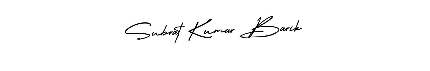 How to make Subrat Kumar Barik name signature. Use AmerikaSignatureDemo-Regular style for creating short signs online. This is the latest handwritten sign. Subrat Kumar Barik signature style 3 images and pictures png