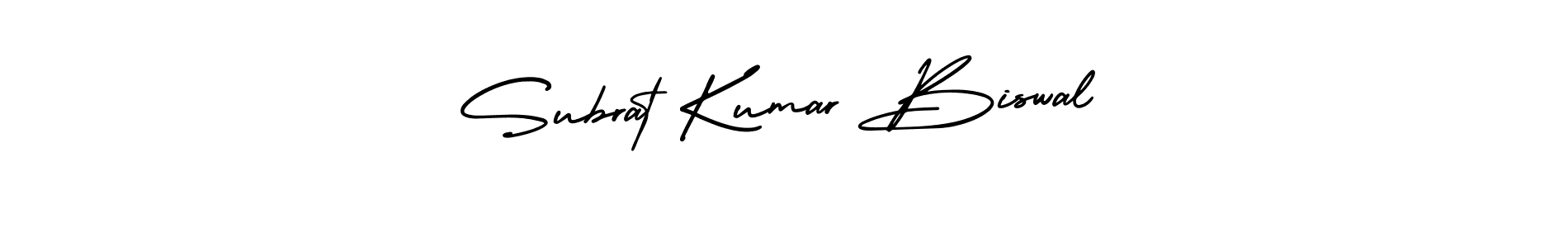 Make a short Subrat Kumar Biswal signature style. Manage your documents anywhere anytime using AmerikaSignatureDemo-Regular. Create and add eSignatures, submit forms, share and send files easily. Subrat Kumar Biswal signature style 3 images and pictures png