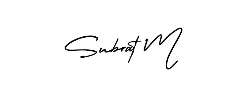 Here are the top 10 professional signature styles for the name Subrat M. These are the best autograph styles you can use for your name. Subrat M signature style 3 images and pictures png