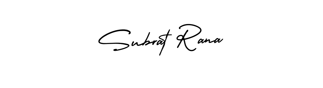 Make a beautiful signature design for name Subrat Rana. With this signature (AmerikaSignatureDemo-Regular) style, you can create a handwritten signature for free. Subrat Rana signature style 3 images and pictures png