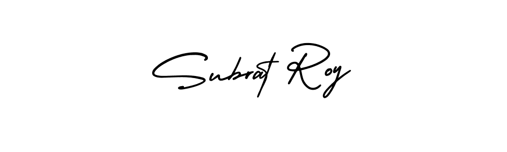 Subrat Roy stylish signature style. Best Handwritten Sign (AmerikaSignatureDemo-Regular) for my name. Handwritten Signature Collection Ideas for my name Subrat Roy. Subrat Roy signature style 3 images and pictures png
