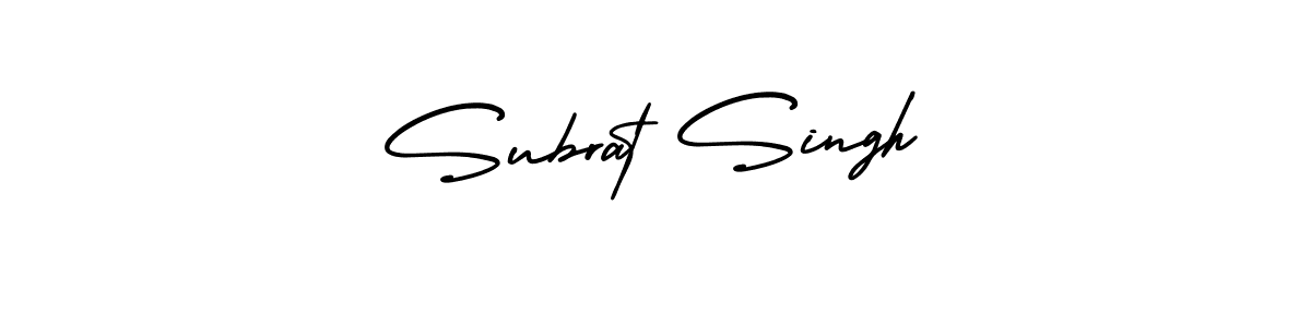 Also we have Subrat Singh name is the best signature style. Create professional handwritten signature collection using AmerikaSignatureDemo-Regular autograph style. Subrat Singh signature style 3 images and pictures png