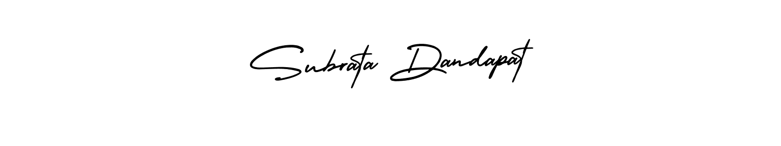 How to make Subrata Dandapat signature? AmerikaSignatureDemo-Regular is a professional autograph style. Create handwritten signature for Subrata Dandapat name. Subrata Dandapat signature style 3 images and pictures png