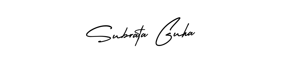 Subrata Guha stylish signature style. Best Handwritten Sign (AmerikaSignatureDemo-Regular) for my name. Handwritten Signature Collection Ideas for my name Subrata Guha. Subrata Guha signature style 3 images and pictures png