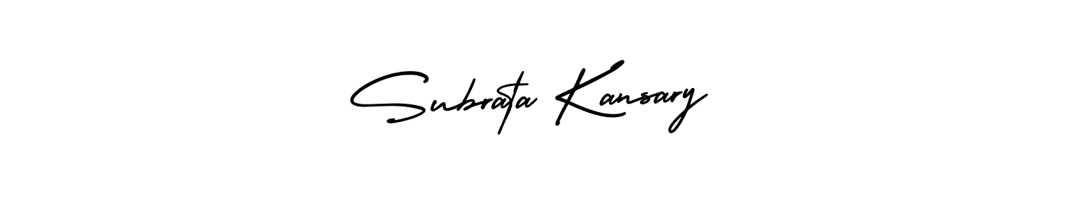 Make a beautiful signature design for name Subrata Kansary. Use this online signature maker to create a handwritten signature for free. Subrata Kansary signature style 3 images and pictures png