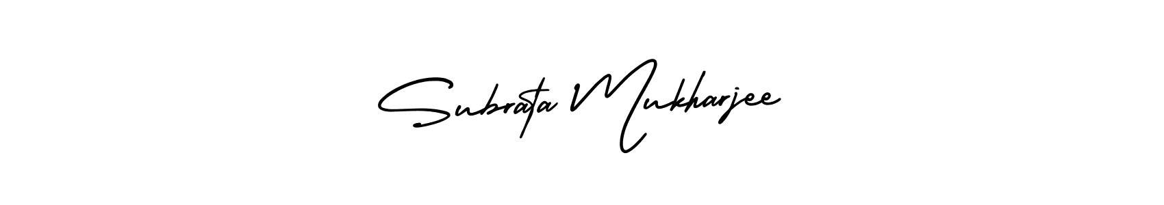 if you are searching for the best signature style for your name Subrata Mukharjee. so please give up your signature search. here we have designed multiple signature styles  using AmerikaSignatureDemo-Regular. Subrata Mukharjee signature style 3 images and pictures png