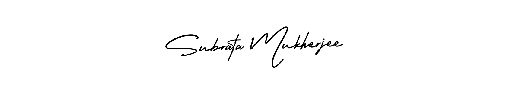 Design your own signature with our free online signature maker. With this signature software, you can create a handwritten (AmerikaSignatureDemo-Regular) signature for name Subrata Mukherjee. Subrata Mukherjee signature style 3 images and pictures png