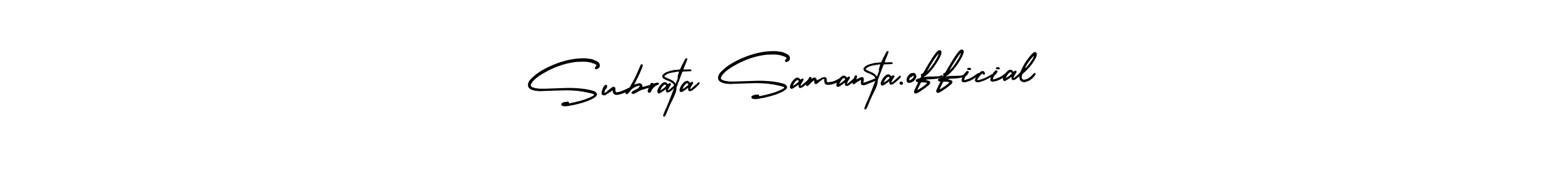 You can use this online signature creator to create a handwritten signature for the name Subrata Samanta.official. This is the best online autograph maker. Subrata Samanta.official signature style 3 images and pictures png