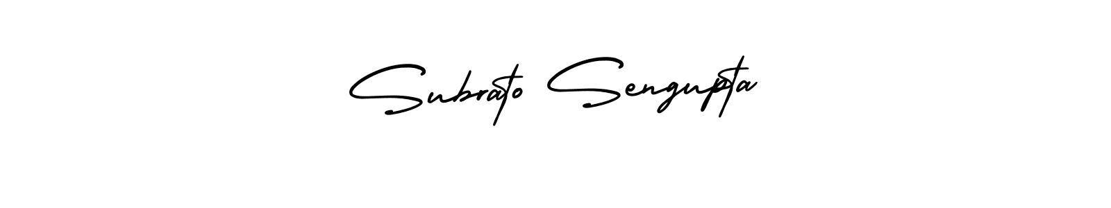 Create a beautiful signature design for name Subrato Sengupta. With this signature (AmerikaSignatureDemo-Regular) fonts, you can make a handwritten signature for free. Subrato Sengupta signature style 3 images and pictures png