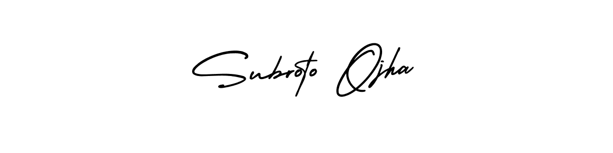 Make a beautiful signature design for name Subroto Ojha. With this signature (AmerikaSignatureDemo-Regular) style, you can create a handwritten signature for free. Subroto Ojha signature style 3 images and pictures png