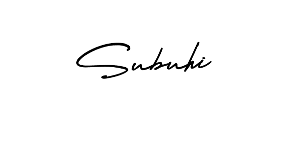 Best and Professional Signature Style for Subuhi. AmerikaSignatureDemo-Regular Best Signature Style Collection. Subuhi signature style 3 images and pictures png