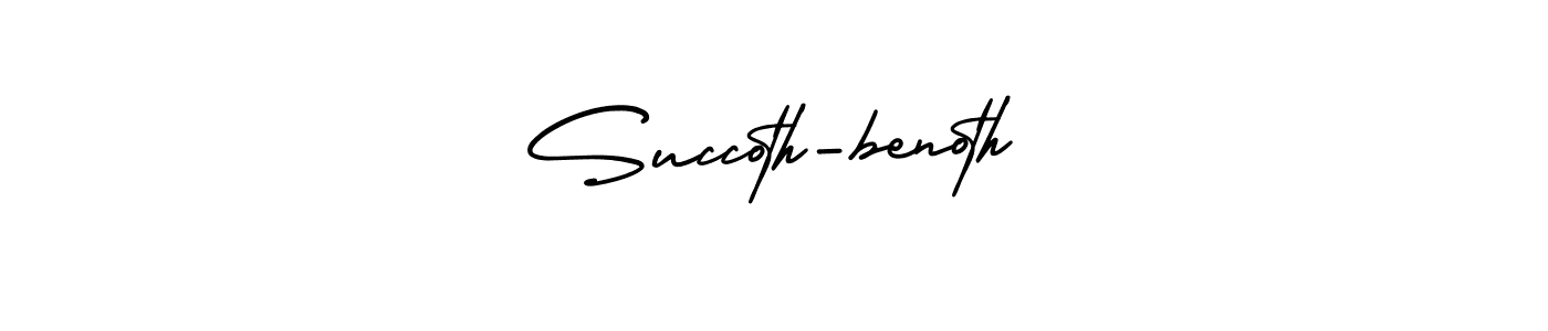 The best way (AmerikaSignatureDemo-Regular) to make a short signature is to pick only two or three words in your name. The name Succoth-benoth include a total of six letters. For converting this name. Succoth-benoth signature style 3 images and pictures png