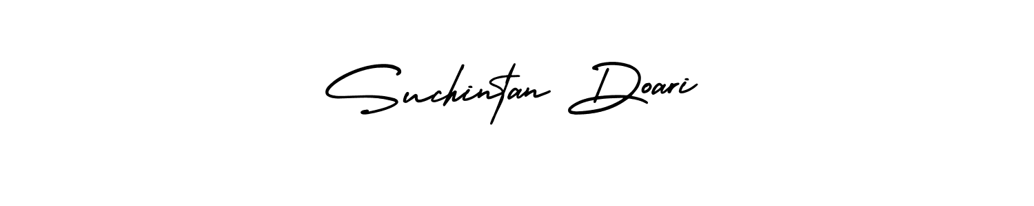 Use a signature maker to create a handwritten signature online. With this signature software, you can design (AmerikaSignatureDemo-Regular) your own signature for name Suchintan Doari. Suchintan Doari signature style 3 images and pictures png