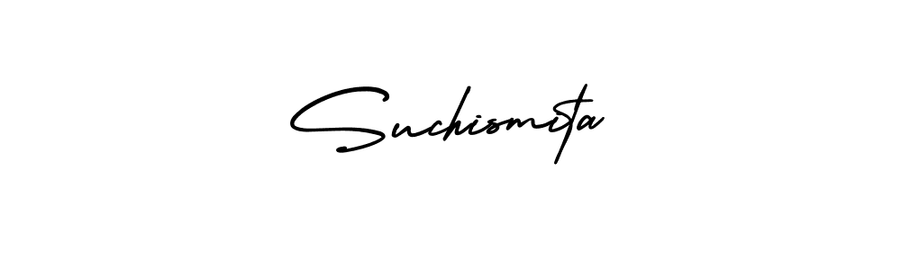 Suchismita stylish signature style. Best Handwritten Sign (AmerikaSignatureDemo-Regular) for my name. Handwritten Signature Collection Ideas for my name Suchismita. Suchismita signature style 3 images and pictures png