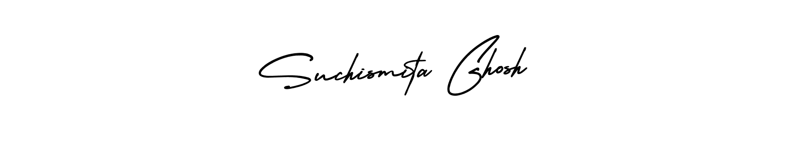 AmerikaSignatureDemo-Regular is a professional signature style that is perfect for those who want to add a touch of class to their signature. It is also a great choice for those who want to make their signature more unique. Get Suchismita Ghosh name to fancy signature for free. Suchismita Ghosh signature style 3 images and pictures png