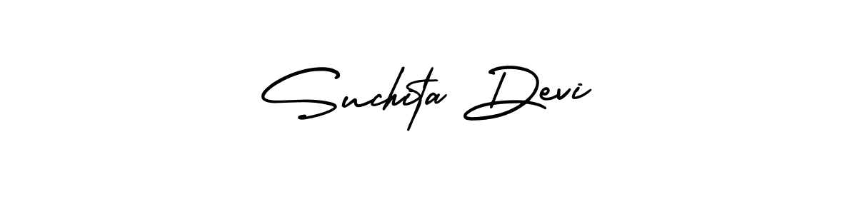 Make a short Suchita Devi signature style. Manage your documents anywhere anytime using AmerikaSignatureDemo-Regular. Create and add eSignatures, submit forms, share and send files easily. Suchita Devi signature style 3 images and pictures png