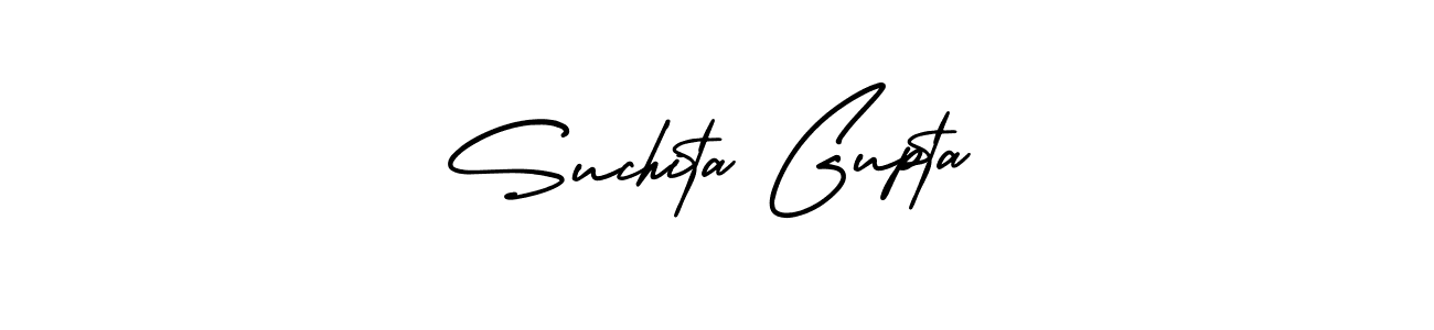 Create a beautiful signature design for name Suchita Gupta. With this signature (AmerikaSignatureDemo-Regular) fonts, you can make a handwritten signature for free. Suchita Gupta signature style 3 images and pictures png