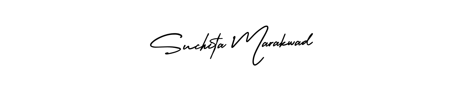 Also You can easily find your signature by using the search form. We will create Suchita Marakwad name handwritten signature images for you free of cost using AmerikaSignatureDemo-Regular sign style. Suchita Marakwad signature style 3 images and pictures png