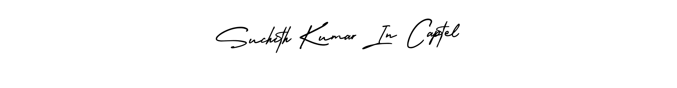 Similarly AmerikaSignatureDemo-Regular is the best handwritten signature design. Signature creator online .You can use it as an online autograph creator for name Suchith Kumar In Captel. Suchith Kumar In Captel signature style 3 images and pictures png