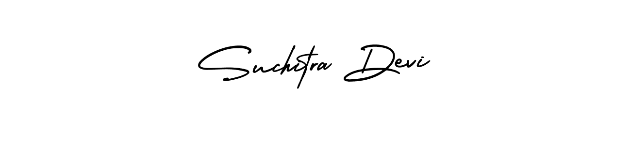 AmerikaSignatureDemo-Regular is a professional signature style that is perfect for those who want to add a touch of class to their signature. It is also a great choice for those who want to make their signature more unique. Get Suchitra Devi name to fancy signature for free. Suchitra Devi signature style 3 images and pictures png